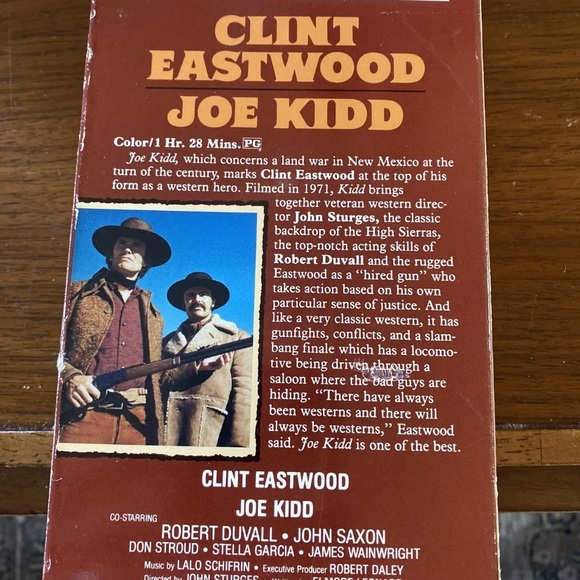 Clint Eastwood - Joe Kidd VHS Tape - 1972 - Picture 2 of 6